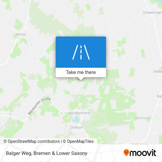 Balger Weg map