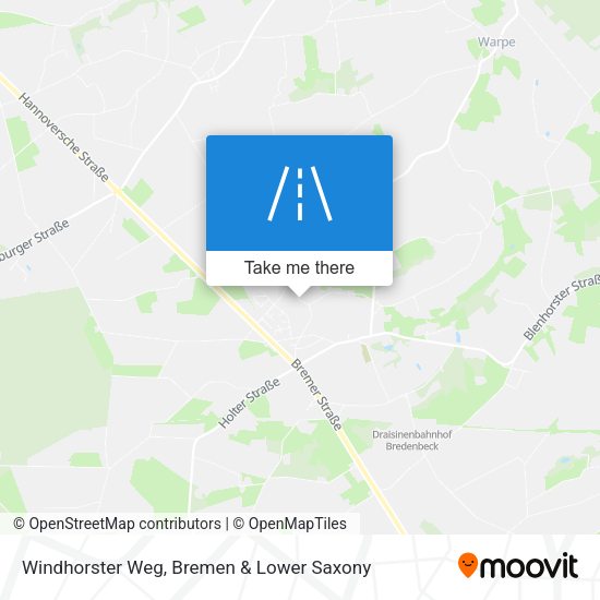 Windhorster Weg map