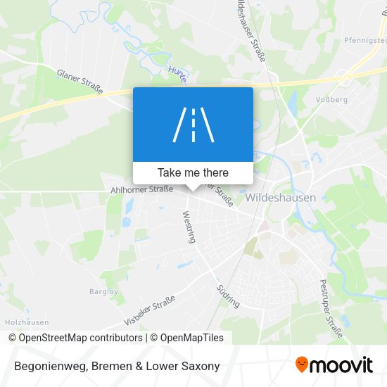 Begonienweg map