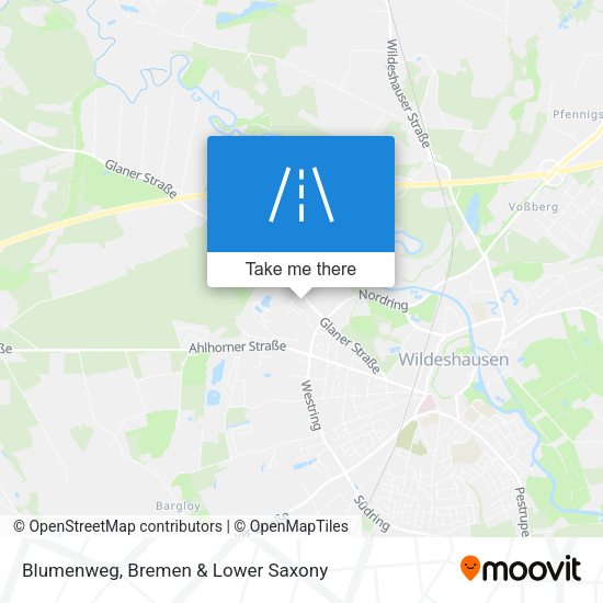 Blumenweg map