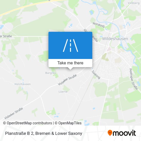 Planstraße B 2 map