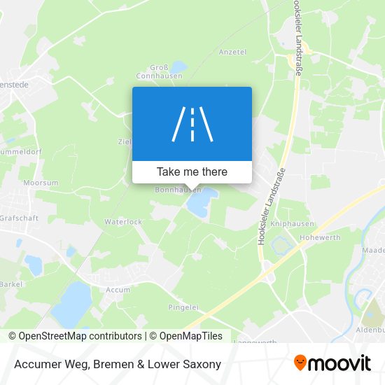 Accumer Weg map