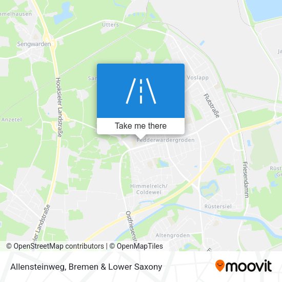 Allensteinweg map