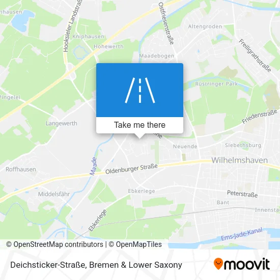 Карта Deichsticker-Straße