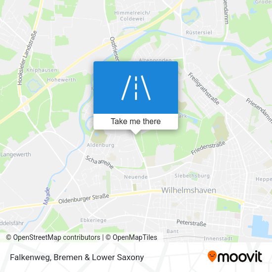 Falkenweg map