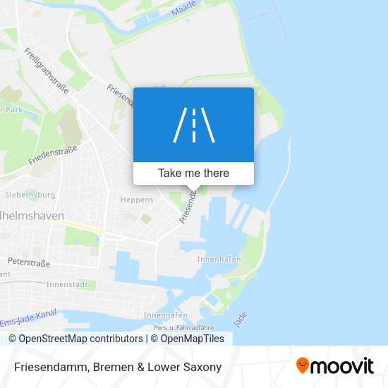 Friesendamm map