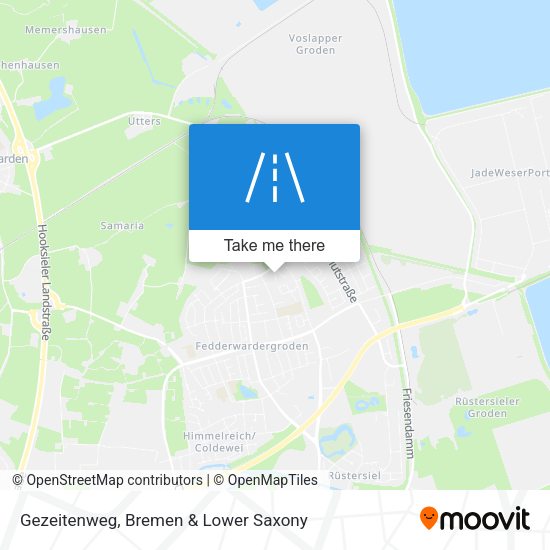 Gezeitenweg map