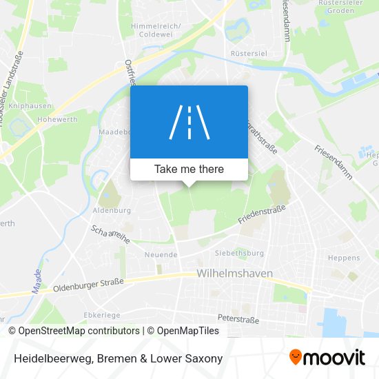 Heidelbeerweg map