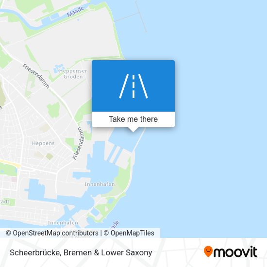 Scheerbrücke map