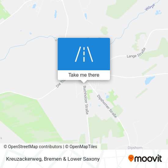 Kreuzackerweg map