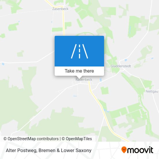 Alter Postweg map