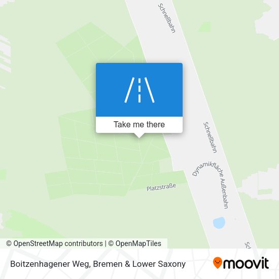 Boitzenhagener Weg map