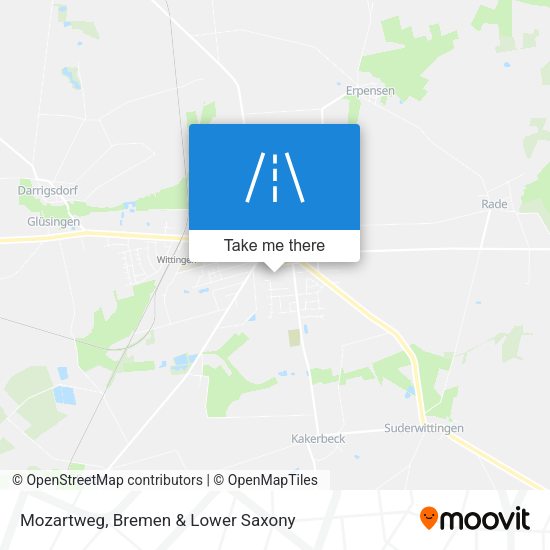Mozartweg map
