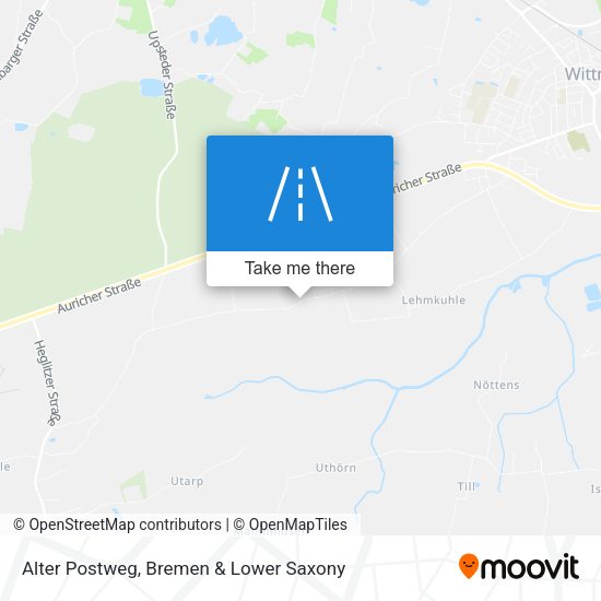 Alter Postweg map