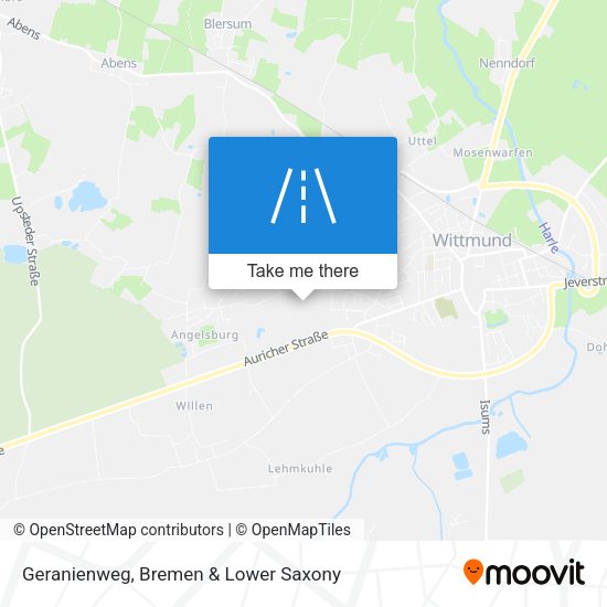 Geranienweg map