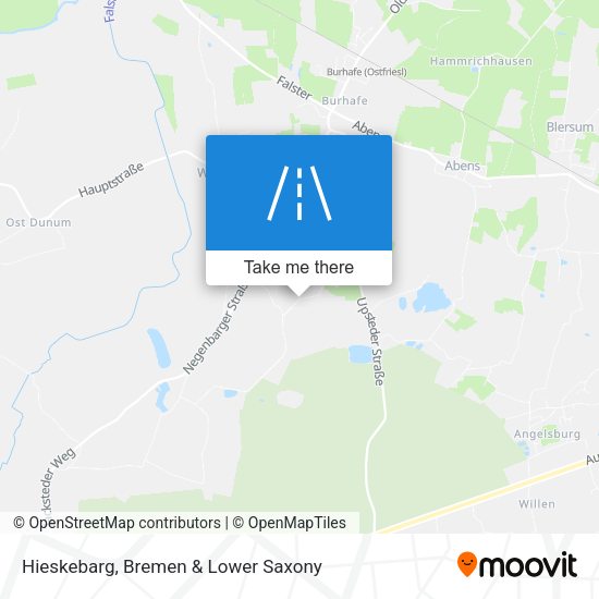 Hieskebarg map