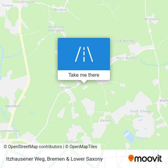 Itzhausener Weg map