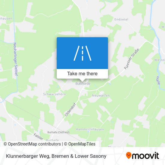 Klunnerbarger Weg map