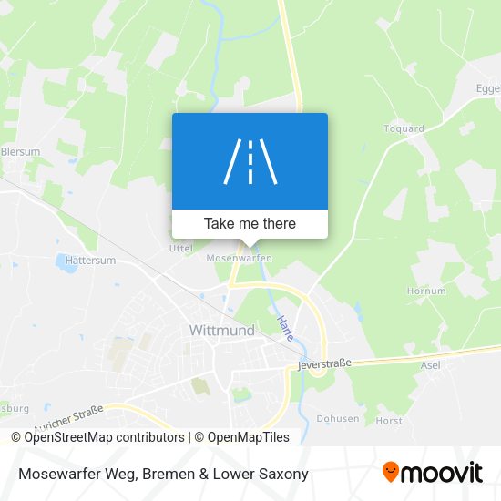 Mosewarfer Weg map