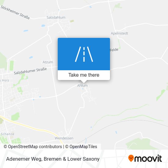 Adenemer Weg map
