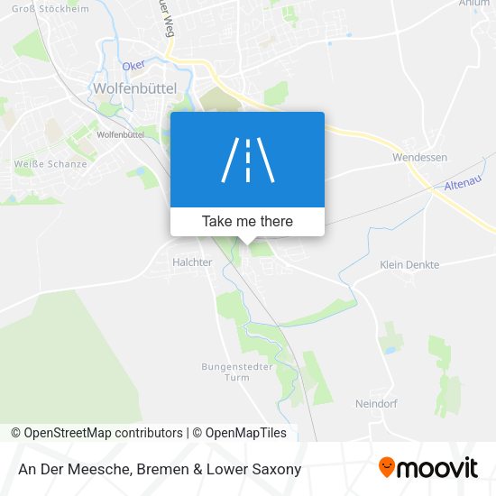 An Der Meesche map