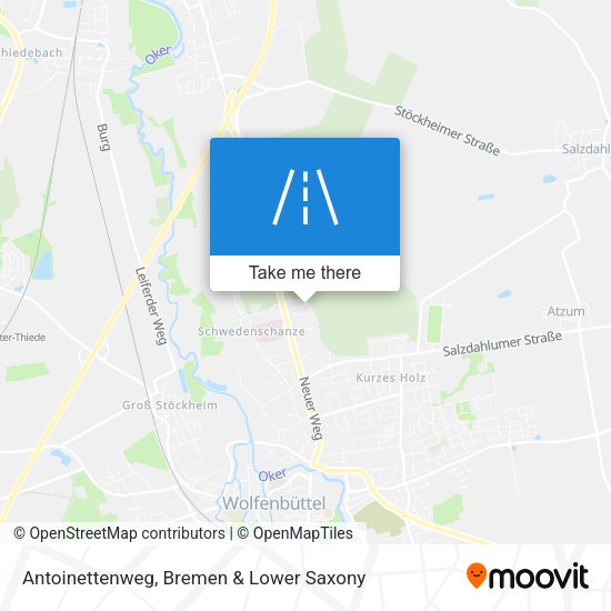 Antoinettenweg map