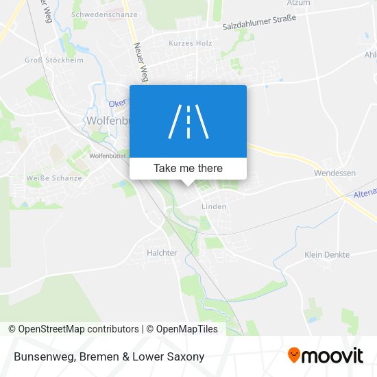 Bunsenweg map
