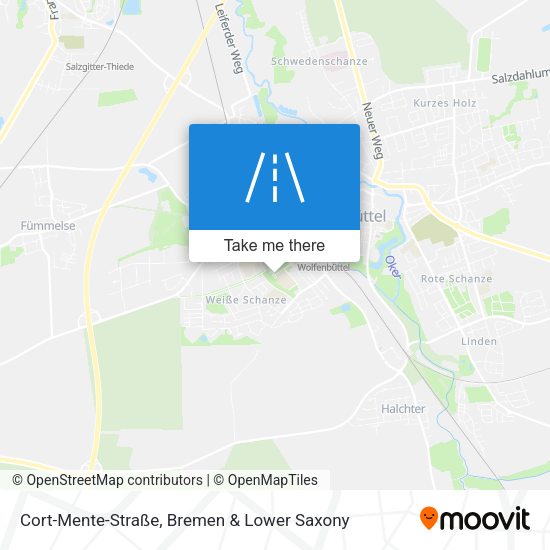 Cort-Mente-Straße map