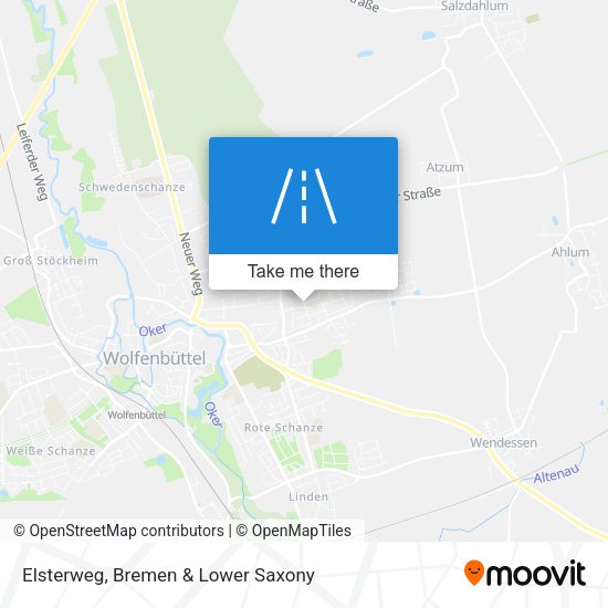 Elsterweg map