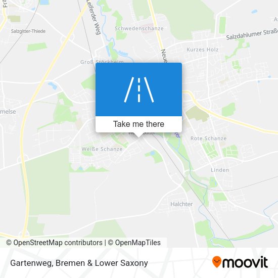 Gartenweg map