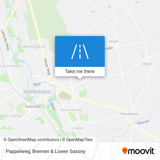 Pappelweg map
