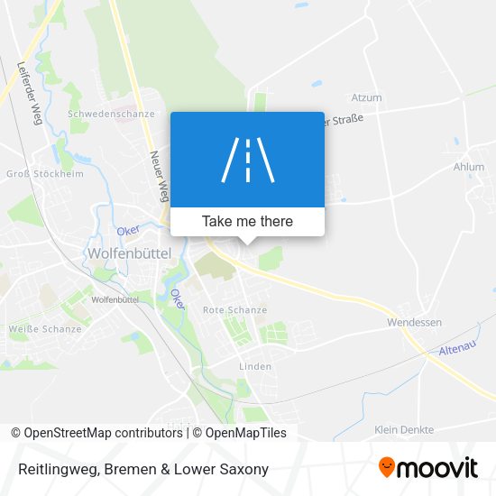 Reitlingweg map