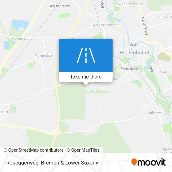 Roseggerweg map