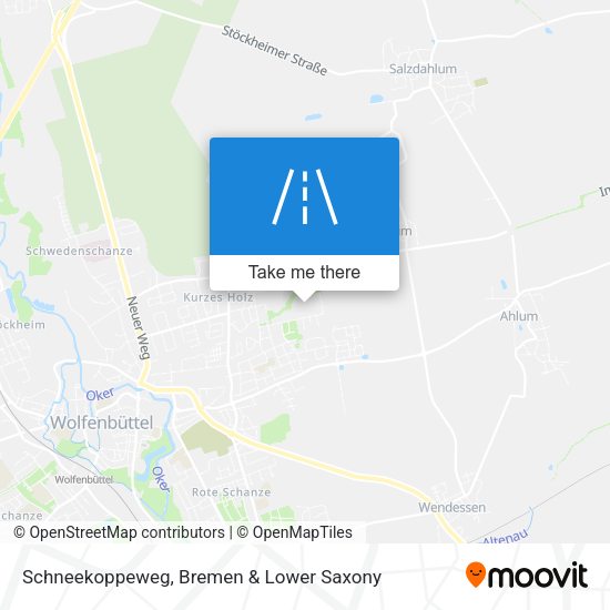 Schneekoppeweg map