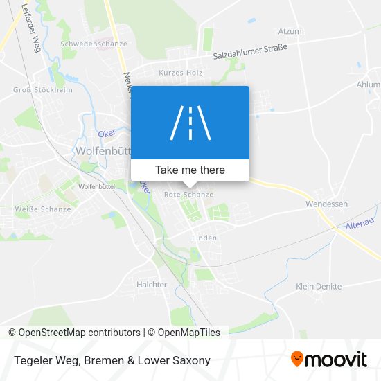Tegeler Weg map