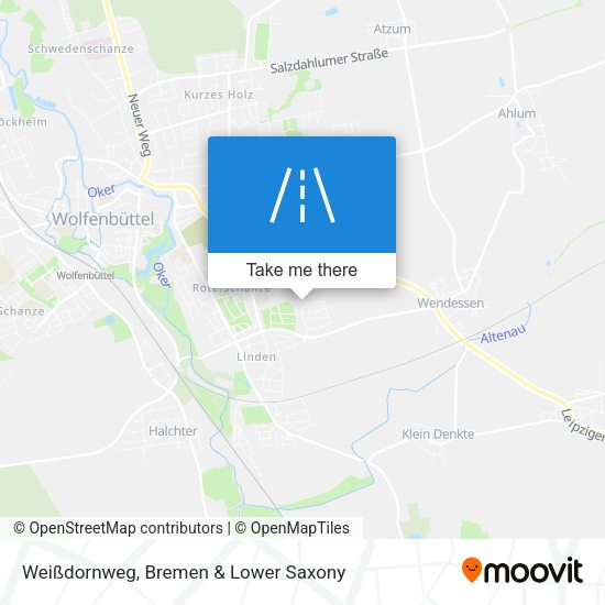 Weißdornweg map