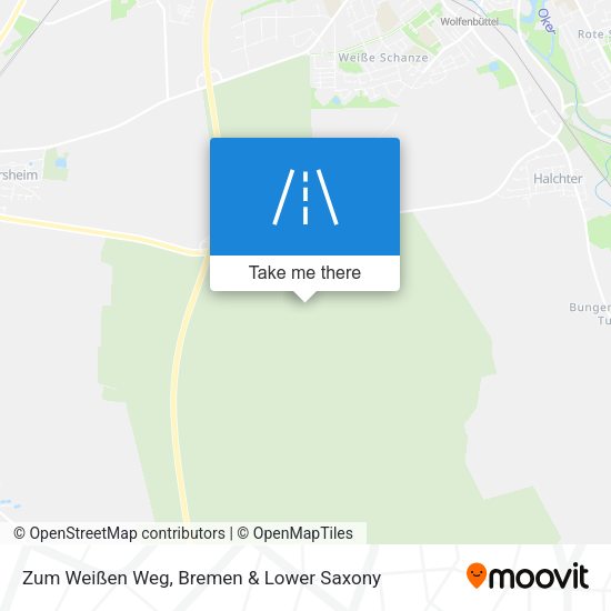Zum Weißen Weg map