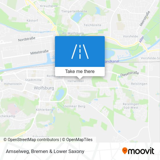 Amselweg map