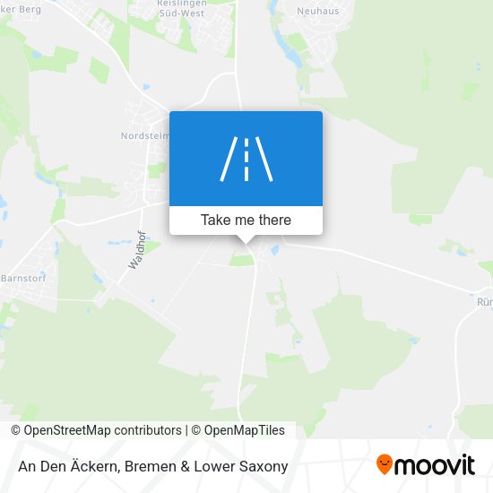 An Den Äckern map