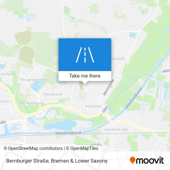 Карта Bernburger Straße