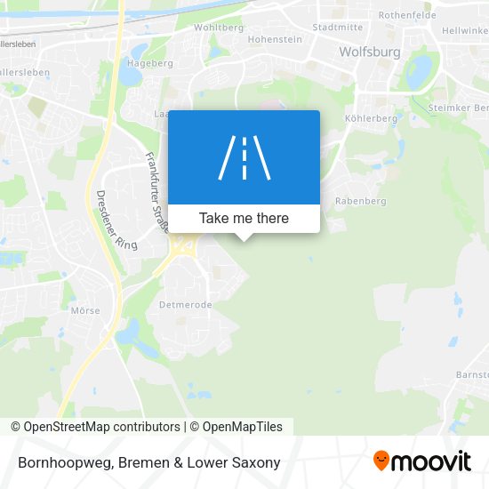 Bornhoopweg map