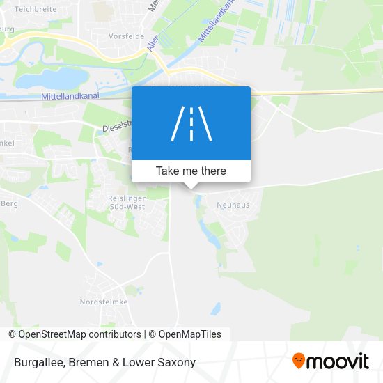 Burgallee map