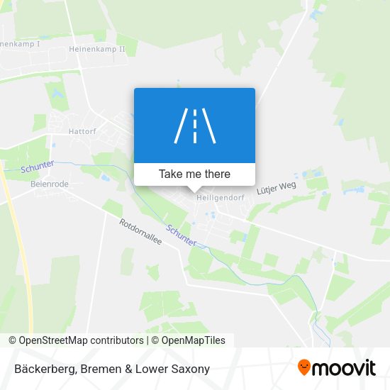 Bäckerberg map