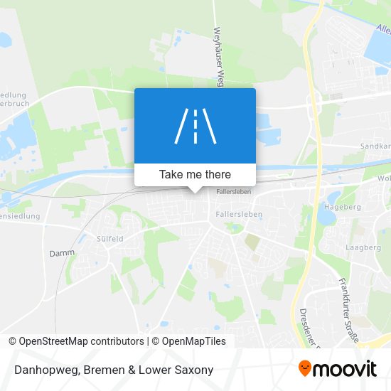 Danhopweg map