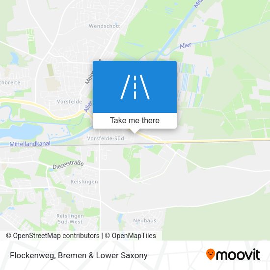 Flockenweg map
