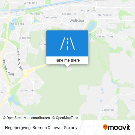 Hegebergweg map