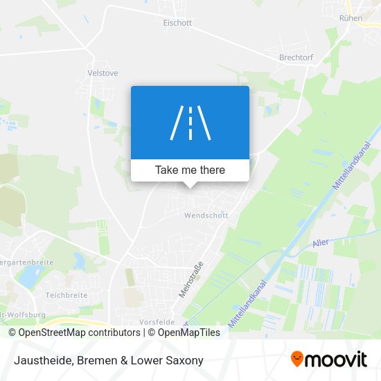 Jaustheide map
