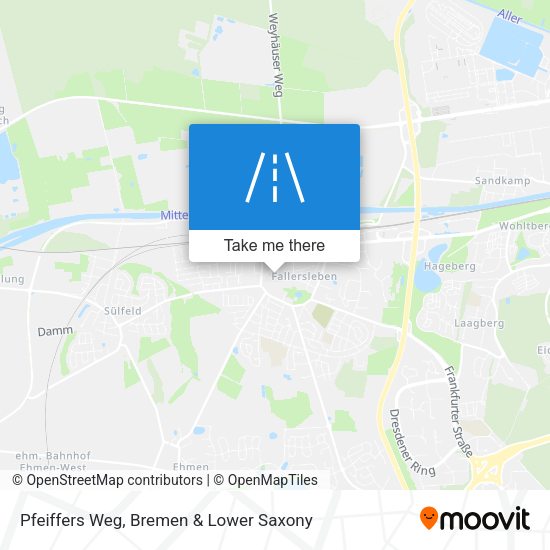 Pfeiffers Weg map