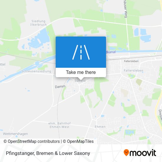 Pfingstanger map