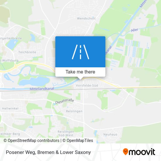 Posener Weg map